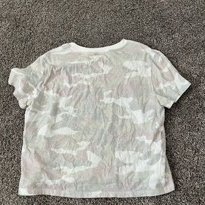 White camo target top